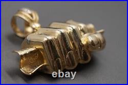 10K Solid Yellow Gold 1.9 Grab One Hundred Dollar Heavy Charm Pendant. 26 g
