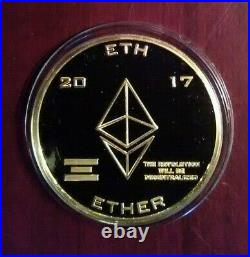 #10/10 2017 Finite by Design ETHEREUM ETH 1.5 oz. 999 Solid Gold RARE Coin