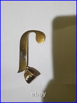 10k Solid Yellow Gold Large & Heavy J Initial Letter Pendant /Charm (62 Grams)