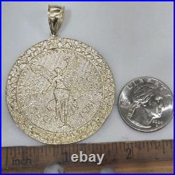 10k solid gold thinner 50 pesos centenario Coin Bezel Frame pendant