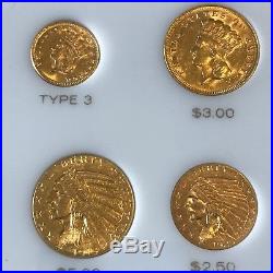 12 PIECE US GOLD COIN TYPE SET- GAUDEN'S INDIAN EAGLE LIBERTY PRINCESS w20