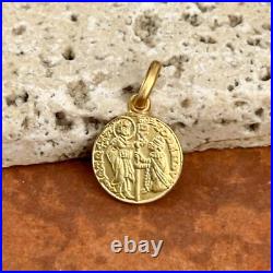 14KT Yellow Gold Italian Venetian Zecchino Coin Solid Medal Pendant Charm 12mm 14KT Yellow Gold Italian Venetian Zecchino Coin Solid Medal Pendant Charm 12mm