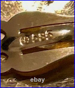 14K Gold French 22K 20 Franc Napoléon III Coin Earrings Clip-On Vintage Pair