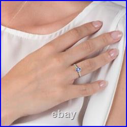 14K. SOLID GOLD RING WITH NATURAL DIAMONDS & TANZANITE (White Gold)