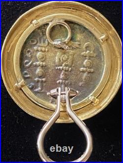 14K Solid Gold Ancient Roman Coin Earrings /24.3 Grams 14K Solid Gold Ancient Roman Coin Earrings /24.3 Grams