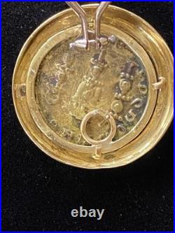 14K Solid Gold Ancient Roman Coin Earrings /24.3 Grams 14K Solid Gold Ancient Roman Coin Earrings /24.3 Grams