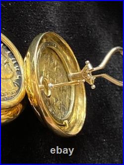 14K Solid Gold Ancient Roman Coin Earrings /24.3 Grams 14K Solid Gold Ancient Roman Coin Earrings /24.3 Grams