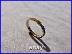 14K Solid Gold Handmade Ring Band with Milled Coin Edges