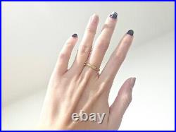 14K Solid Gold Handmade Ring Band with Milled Coin Edges