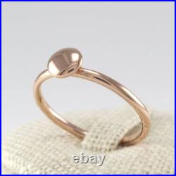 14K solid Gold Circle Ring, Ring, 14K Coin Ring, 14K Geometric Ring, Unique ring