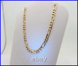 14k Boys Gold Chain Necklace Texas Jewelry Figaro Solid Gold Large Heavy N447