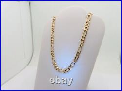 14k Boys Gold Chain Necklace Texas Jewelry Figaro Solid Gold Large Heavy N447