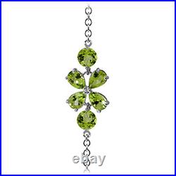 14k. Solid Gold Bracelet With Natural Peridots