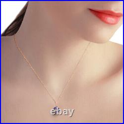 14k. Solid Gold Necklace With Natural Tanzanites