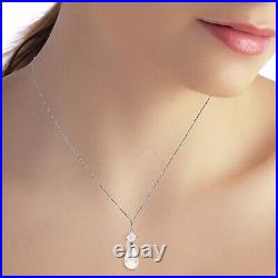 14k. Solid Gold Necklace With Natural White Topaz