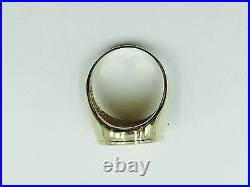14k Solid Yellow Gold Ring 20 MM for 1/10 OZ US LIBERTY COIN (mounting only)