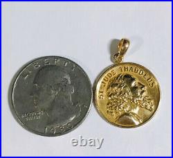 14k Solid Yellow Gold Round Coin Pendant 4Grams(399$)