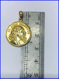 14k Solid Yellow Gold Round Coin Pendant 4Grams(399$)