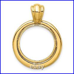 14k Yellow Gold Concentric Prong Set US Barber Dime Coin Bezel 14k Yellow Gold Concentric Prong Set US Barber Dime Coin Bezel