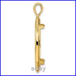 14k Yellow Gold Double Twist Prong Set US $10 Liberty Coin Bezel