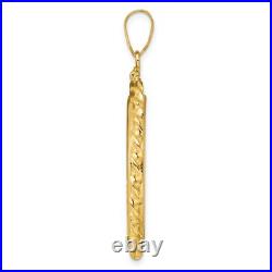 14k Yellow Gold Wide Twisted Wire Screw Top US $10 Liberty Coin Bezel 14k Yellow Gold Wide Twisted Wire Screw Top US $10 Liberty Coin Bezel