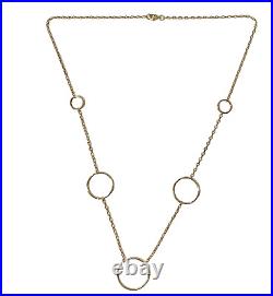 14k Yellow Solid Gold Necklace 20in