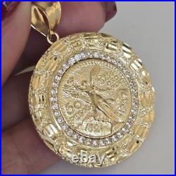 14k solid gold Mini 50 pesos centenario Coin pendant Charm Round Nugget 1.80 14k solid gold Mini 50 pesos centenario Coin pendant Charm Round Nugget 1.80
