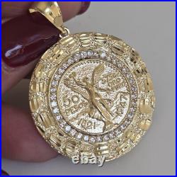 14k solid gold Mini 50 pesos centenario Coin pendant Charm Round Nugget 1.80 14k solid gold Mini 50 pesos centenario Coin pendant Charm Round Nugget 1.80