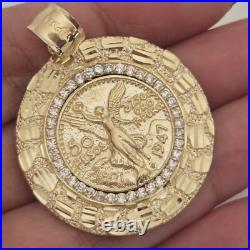 14k solid gold Mini 50 pesos centenario Coin pendant Charm Round Nugget 1.80 14k solid gold Mini 50 pesos centenario Coin pendant Charm Round Nugget 1.80