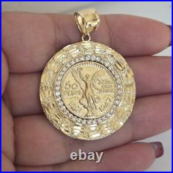 14k solid gold Mini 50 pesos centenario Coin pendant Charm Round Nugget 1.80 14k solid gold Mini 50 pesos centenario Coin pendant Charm Round Nugget 1.80