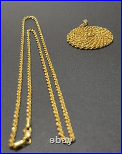 14k solid gold rope necklace 24 Inch, 3.09 Gr, 2.5 mm