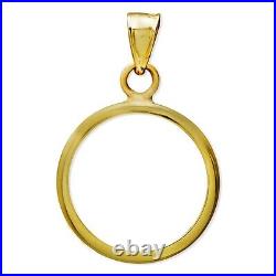 14kt Gold 1/10 Gold Panda Bezel With Bale 18mm Buy It Now $138.88