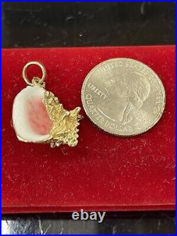 14kt Solid Gold Conch Shell Pendant