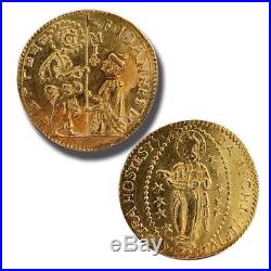 1557 1568 Knights of Malta La Vallette Zecchino Gold Coin RARE
