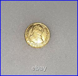 1787 Spanish Real Solid Gold Coin
