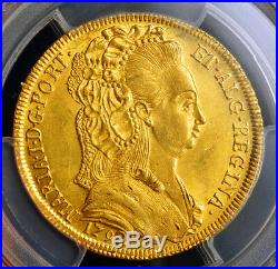 1792, Portugal, Maria I. Rare Gold 4 Escudos (Peca) Coin. (14.28gm!) PCGS MS-63
