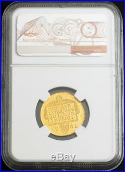1801, German States, Lubeck (Free City). Gold Ducat Coin. Very Rare! NGC MS-62