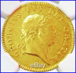 1804 Gold Great Britain 1/2 Guinea King George III Coin Ngc About Unc 53