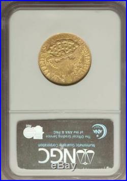 1806 Capped Bust Right Half Eagle $5 Gold Coin NGC AU-55 Round 6, 7x6 Stars