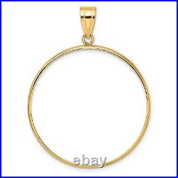 1850-1907 US $20 Liberty Double Eagle Prong Set Plain Coin Bezel in 14k Gold 1850-1907 US $20 Liberty Double Eagle Prong Set Plain Coin Bezel in 14k Gold