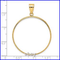 1850-1907 US $20 Liberty Double Eagle Prong Set Plain Coin Bezel in 14k Gold 1850-1907 US $20 Liberty Double Eagle Prong Set Plain Coin Bezel in 14k Gold