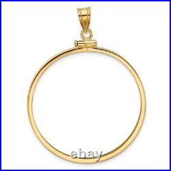 1850-1907 US $20 Liberty Double Eagle Screw Top Reeded Edge Coin Bezel 14k Gold 1850-1907 US $20 Liberty Double Eagle Screw Top Reeded Edge Coin Bezel 14k Gold