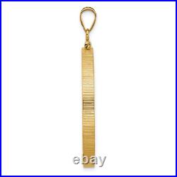 1850-1907 US $20 Liberty Double Eagle Screw Top Reeded Edge Coin Bezel 14k Gold 1850-1907 US $20 Liberty Double Eagle Screw Top Reeded Edge Coin Bezel 14k Gold