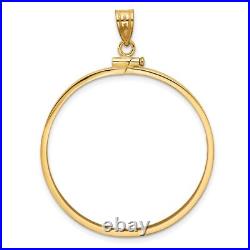 1850-1907 US $20 Liberty Double Eagle Screw Top Reeded Edge Coin Bezel 14k Gold 1850-1907 US $20 Liberty Double Eagle Screw Top Reeded Edge Coin Bezel 14k Gold