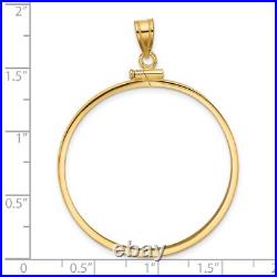 1850-1907 US $20 Liberty Double Eagle Screw Top Reeded Edge Coin Bezel 14k Gold 1850-1907 US $20 Liberty Double Eagle Screw Top Reeded Edge Coin Bezel 14k Gold