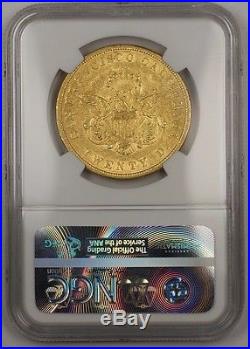 1854 KELLOGG & CO. $20 California Liberty Head Double Eagle Gold Coin NGC AU-55