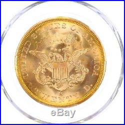 1857-S Liberty $20 PCGS MS65 S. S. Central America Shipwreck Coin #1 Gold Foil