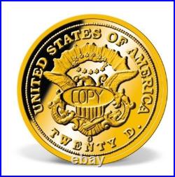 1861 Solid Gold Double Eagle Gold Coin Copy