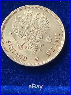 1878 Gold Coin Finland Coin 10 Markaa 900 Gold Bullion Collector Coin Investment