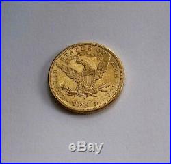 1881 S USA 10 Dollars Gold Eagle Coin Dollar Xf / Au